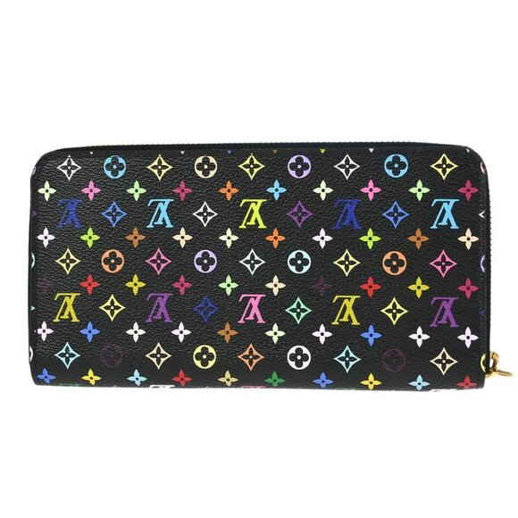 Louis Vuitton Black Multicolor Zippy Wallet M60243 CA0116 XX92217 - Picture 2 of 7